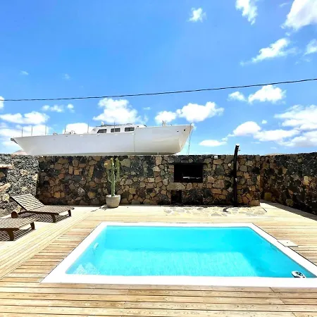 Espectacular Casa En Lajares, Piscina Privada Y Wifi *