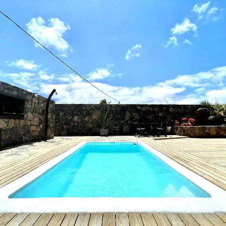Espectacular Casa En Lajares, Piscina Privada Y Wifi *
