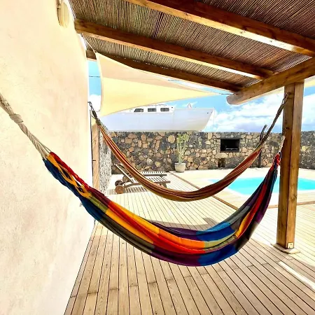Espectacular Casa En Lajares, Piscina Privada Y Wifi