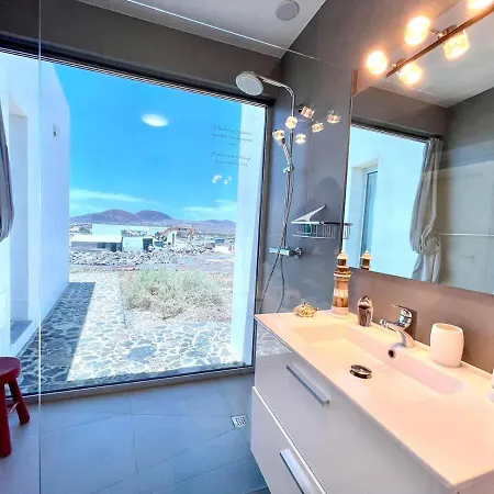 Espectacular Casa En Lajares, Piscina Privada Y Wifi